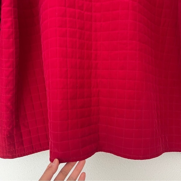 Eileen Fisher 100% Silk Quilted Relaxed Boxy Button Front Jacket Cardigan Large - Picture 9 of 11